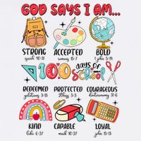 God Says I Am 100 Days Of School Sustainable Bucket Hat