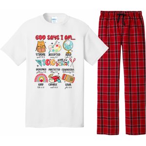 God Says I Am 100 Days Of School Pajama Set