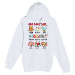 God Says I Am 100 Days Of School Premium Pullover Hoodie