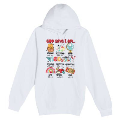 God Says I Am 100 Days Of School Premium Pullover Hoodie