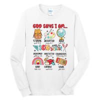 God Says I Am 100 Days Of School Tall Long Sleeve T-Shirt