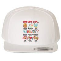 God Says I Am 100 Days Of School Wool Snapback Cap