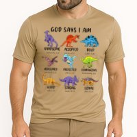 God Says I Am Funny Dinosaur Bible Verse Christian Cooling Performance Crew T-Shirt