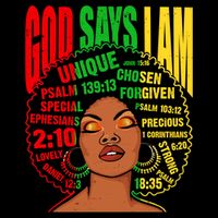 God Says I Am Melanin Black Black History Juneteenth Gift Flat Bill Trucker Hat