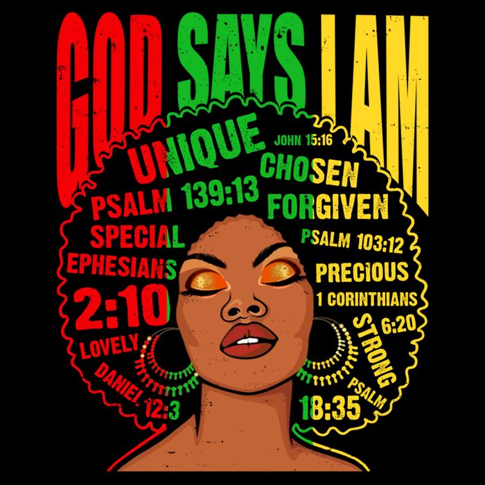 God Says I Am Melanin Black Black History Juneteenth Gift Flat Bill Trucker Hat