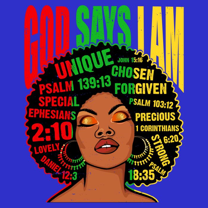 God Says I Am Melanin Black Black History Juneteenth Gift 16 in Basic Backpack