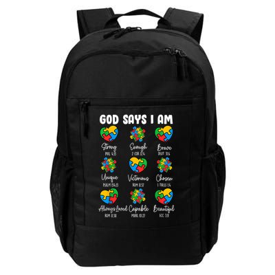 God Says I Am - Autism Awareness Christian Bible Verse Backpack