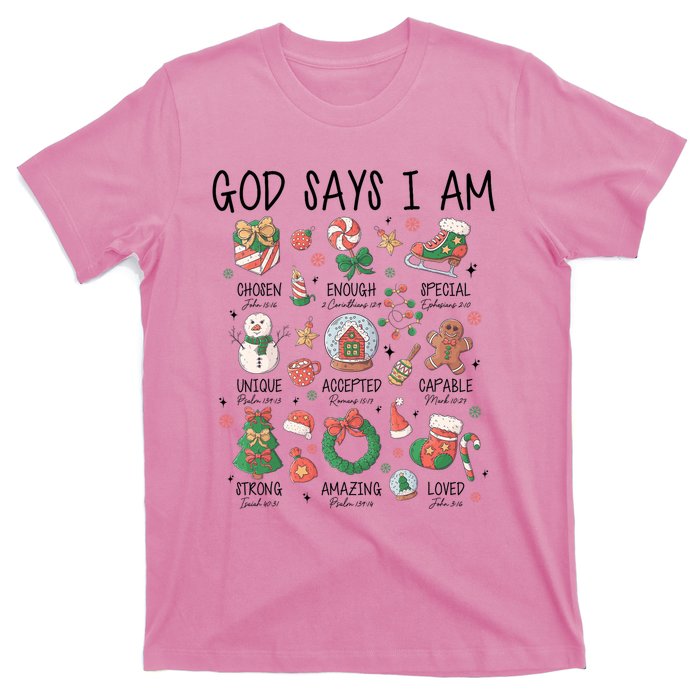 God Says I Am Cute Christmas Xmas Christian T-Shirt