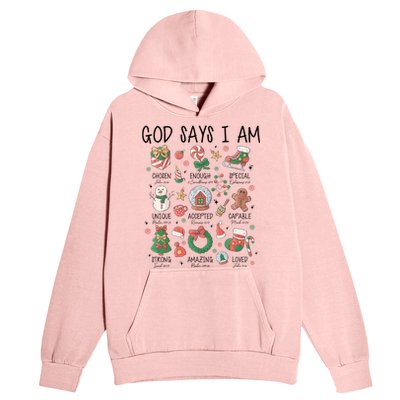 God Says I Am Cute Christmas Xmas Christian Urban Pullover Hoodie