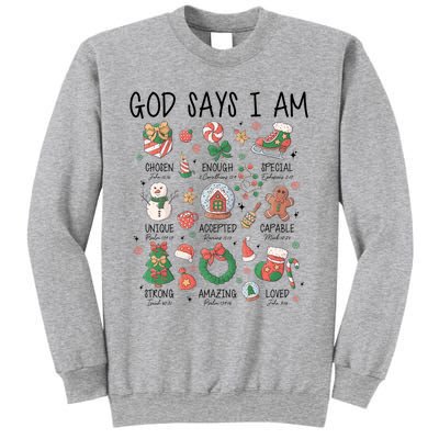 God Says I Am Cute Christmas Xmas Christian Sweatshirt