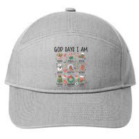 God Says I Am Cute Christmas Xmas Christian 7-Panel Snapback Hat