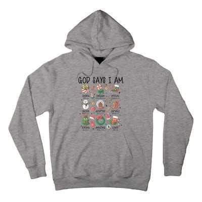 God Says I Am Cute Christmas Xmas Christian Tall Hoodie