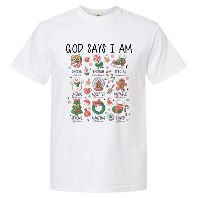 God Says I Am Cute Christmas Xmas Christian Garment-Dyed Heavyweight T-Shirt