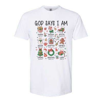 God Says I Am Cute Christmas Xmas Christian Softstyle CVC T-Shirt