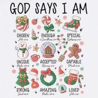 God Says I Am Cute Christmas Xmas Christian Mug