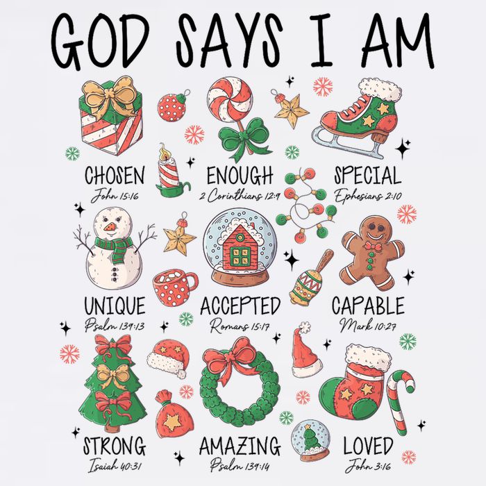 God Says I Am Cute Christmas Xmas Christian Mug