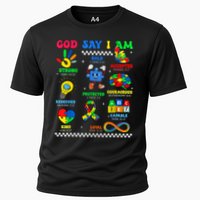 God Says I Am Be Kind Autism Awareness  Cooling Performance Crew T-Shirt