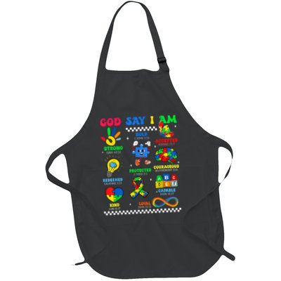 God Says I Am Be Kind Autism Awareness  Apron