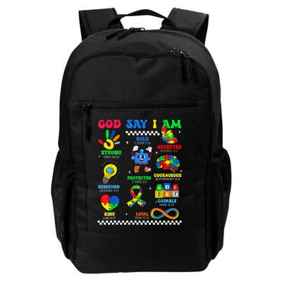 God Says I Am Be Kind Autism Awareness  Backpack
