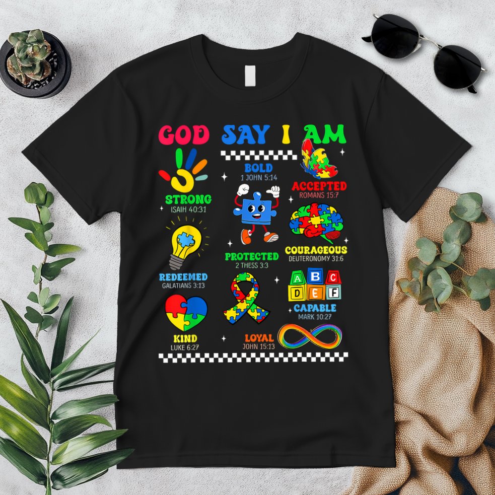 God Says I Am Be Kind Autism Awareness  Premium T-Shirt