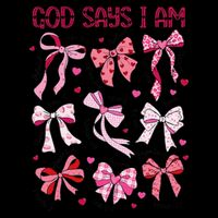 God Says I Am Coquette Bow Valentines Day Christian Women City Backpack
