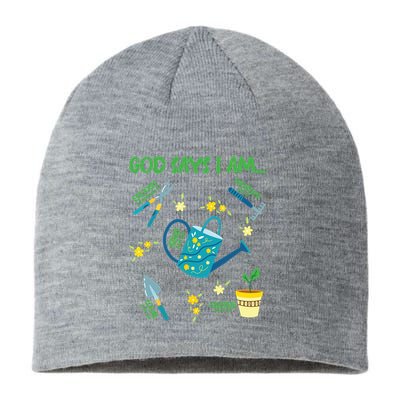 God Says I Am Gardening Lover Women Christian Sustainable Beanie