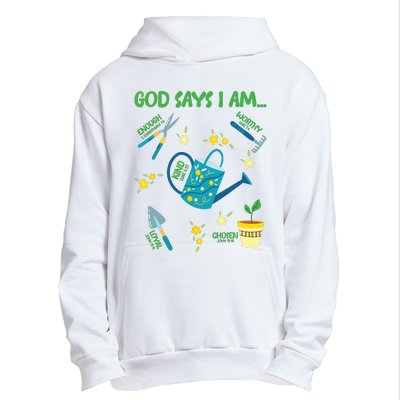 God Says I Am Gardening Lover Women Christian Urban Pullover Hoodie