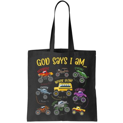 God Says I Am Construction Bible Verse Truck Bag