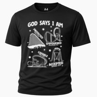 God Says I Am Roller Coaster Lover Christian Cooling Performance Crew T-Shirt