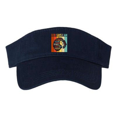 God Says I Am Black Woman Stylish Afro Visor