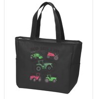 God Says I Am Tractor Lover Christian Zip Tote Bag