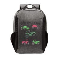 God Says I Am Tractor Lover Christian Vector Backpack