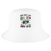 God Says I Am Tractor Lover Christian Cool Comfort Performance Bucket Hat