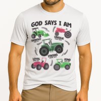 God Says I Am Tractor Lover Christian Cooling Performance Crew T-Shirt