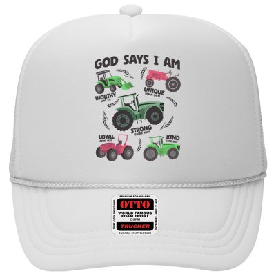 God Says I Am Tractor Lover Christian Trucker Hat