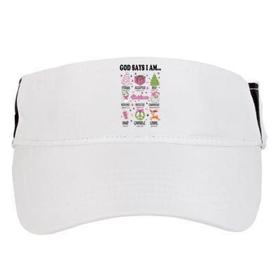 God Says I Am Christmas Bible Verses Christian Religious Adult Drive Performance Visor