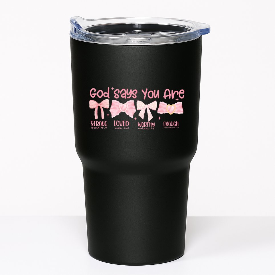 God Says I Am Coquette Tumbler
