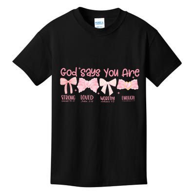 God Says I Am Coquette Kids T-Shirt