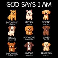 God Says I Am Cute Dogs Bible Verse Christian Cooling Performance Crew T-Shirt