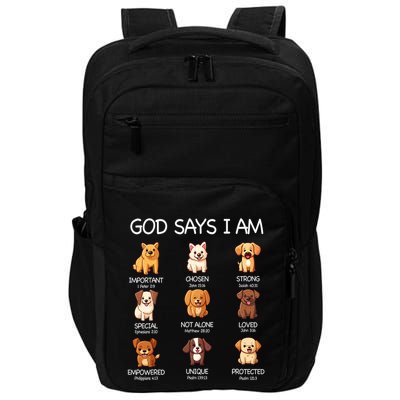 God Says I Am Cute Dogs Bible Verse Christian Impact Tech Backpack