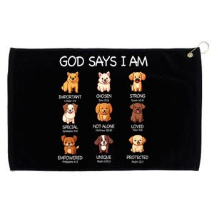 God Says I Am Cute Dogs Bible Verse Christian Grommeted Golf Towel