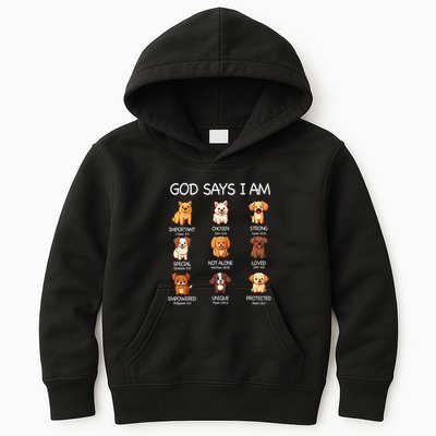 God Says I Am Cute Dogs Bible Verse Christian Kids Hoodie