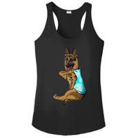 German Shepherd I Love Mom Tattoo Ladies PosiCharge Competitor Racerback Tank