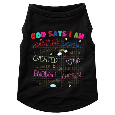 God Says I Am C.R.A.Y.O.N Drawing Bible Christian Doggie Tank