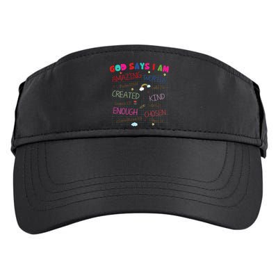 God Says I Am C.R.A.Y.O.N Drawing Bible Christian Adult Drive Performance Visor