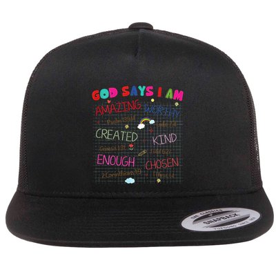 God Says I Am C.R.A.Y.O.N Drawing Bible Christian Flatbill Hat