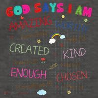 God Says I Am C.R.A.Y.O.N Drawing Bible Christian Vector Backpack