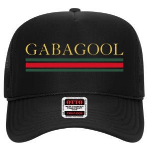 Gabagool Satirical Italian Slang High Crown Mesh Back Trucker Hat