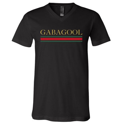 Gabagool Satirical Italian Slang V-Neck T-Shirt