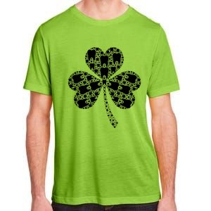 Green Shamrock Irish Dentist Tooth St Patrick's Day Dental Gift Adult ChromaSoft Performance T-Shirt